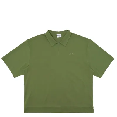 STUDENTS GOLF LANSER JERSEY ZIP POLO SHIRT STUDENTS GOLF LANSER JERSEY ZIP POLO SHIRT