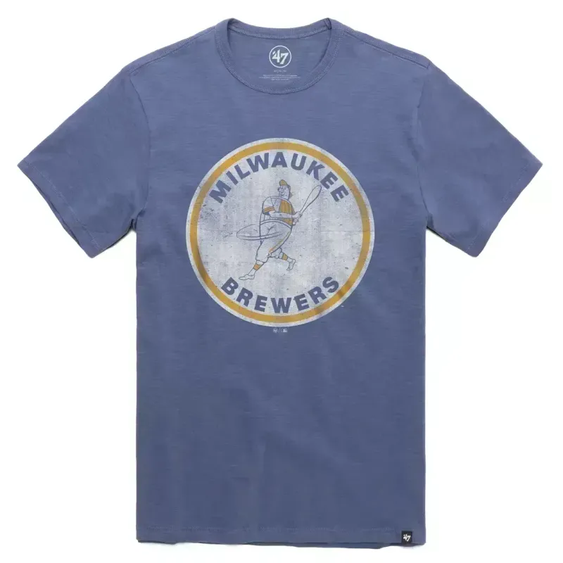 ’47 BRAND MILWAUKEE BREWERS BARRELMAN SCRUM TEE      