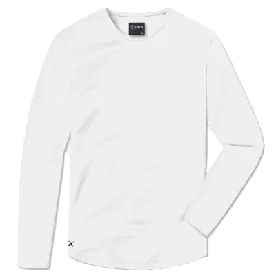 CUTS CREW CURVE HEM LONG SLEEVE   