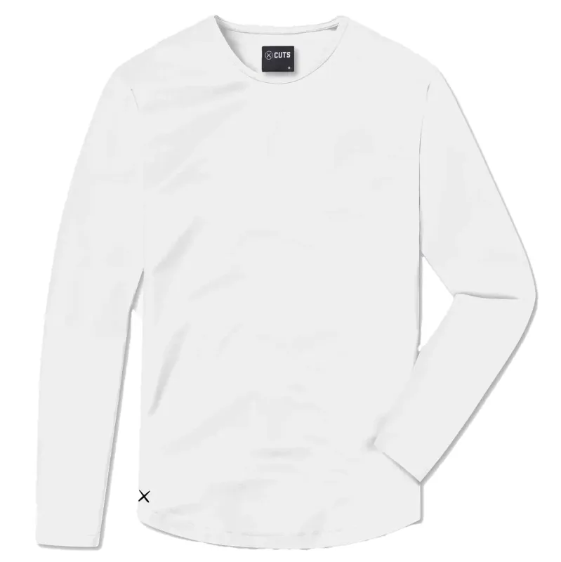 CUTS CREW CURVE HEM LONG SLEEVE   