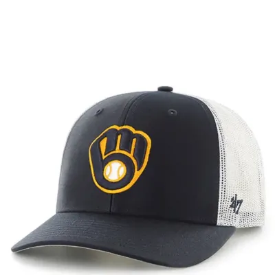 ‘47 BRAND MILWAUKEE BREWERS CURRENT LOGO TRUCKER HAT
