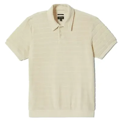 BRIXTON WEEKEND TERRY CLOTH POLO SHIRT    