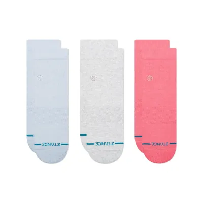 STANCE WOMEN'S ICON 3-PACK QUARTER SOCKS