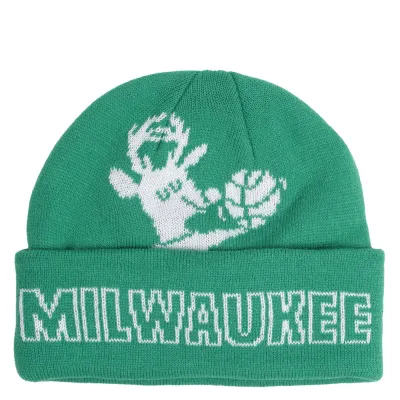 MITCHELL &amp; NESS MILWAUKEE BUCKS HARDWOOD CLASSICS K.O. BEANIE