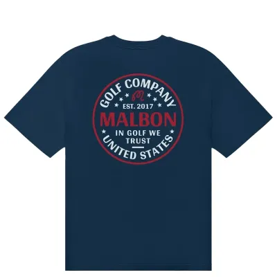 MALBON GOLF IN GOLF WE TRUST TEE 