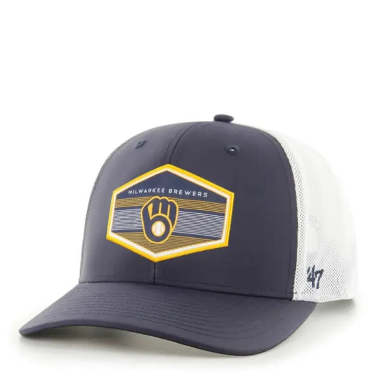'47 BRAND MILWAUKEE BREWERS BURGESS TRUCKER HAT