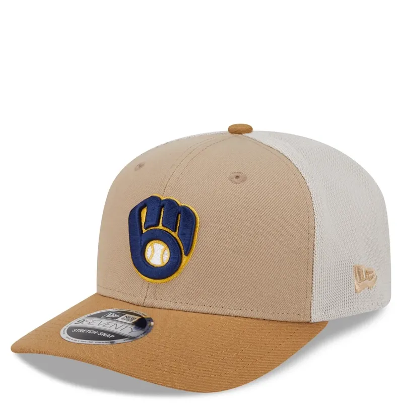 NEW ERA MILWAUKEE BREWERS 2-TONE TRUCKER 9SEVENTY ADJUSTABLE HAT