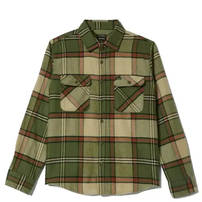 BRIXTON BOWERY LONG SLEEVE FLANNEL SHIRT BRIXTON BOWERY LONG SLEEVE FLANNEL SHIRT