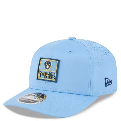 NEW ERA MILWAUKEE BREWERS PATCH CITY CONNECT 9SEVENTY STRETCH SNAPBACK HAT