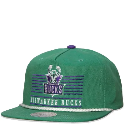 MITCHELL &amp; NESS MILWAUKEE BUCKS ASCEND DEADSTOCK SNAPBACK HAT