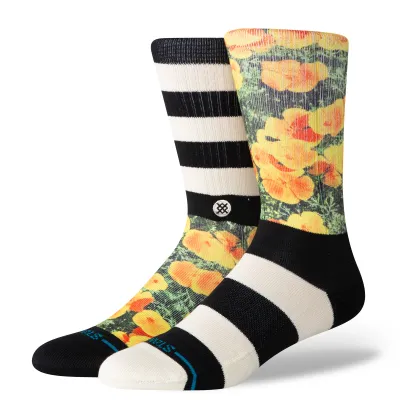 STANCE VERY POPPIN POLY BLEND CREW SOCKS