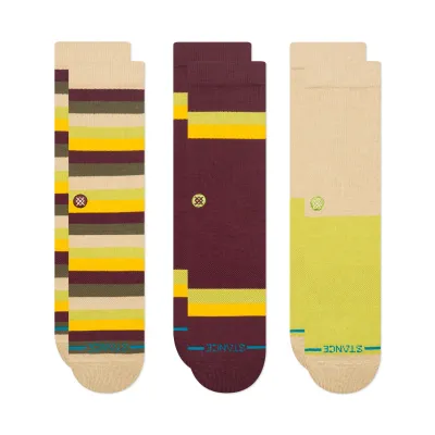STANCE UPSTATE 3-PACK CREW SOCKS 