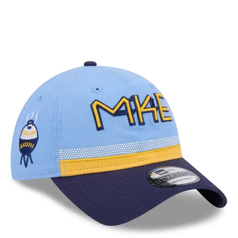 NEW ERA MILWAUKEE BREWERS MKE CITY CONNECT 9TWENTY ADJUSTABLE HAT