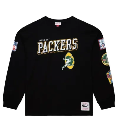 MITCHELL &amp; NESS GREEN BAY PACKERS TRAINING CAMP LONG SLEEVE TEE      