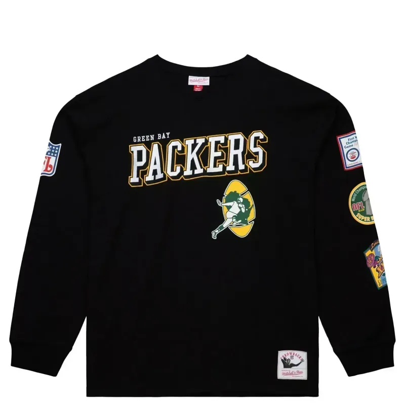 MITCHELL &amp; NESS GREEN BAY PACKERS TRAINING CAMP LONG SLEEVE TEE       