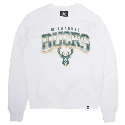 '47 BRAND MILWAUKEE BUCKS SPOTLIGHT HEADLINE CREWNECK SWEATSHIRT   