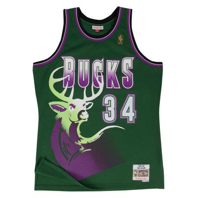 MITCHELL &amp; NESS MILWAUKEE BUCKS RAY ALLEN '96-97 ALTERNATE SWINGMAN JERSEY  