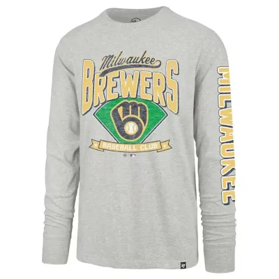'47 BRAND MILWAUKEE BREWERS FAIR BALL FRANKLIN LONG SLEEVE TEE     