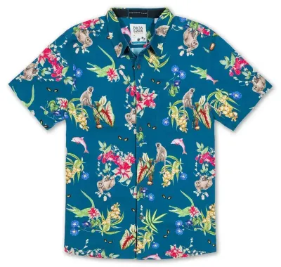 BAJA LLAMA A FEW PINK FRIENDS NIGHTHAWK SHIRT    