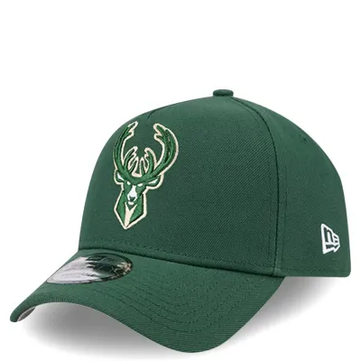 NEW ERA MILWAUKEE BUCKS TEAM COLOR A-FRAME 9FORTY SNAPBACK HAT