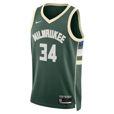 NIKE MILWAUKEE BUCKS GIANNIS '22-23 ICON EDITION SWINGMAN JERSEY 