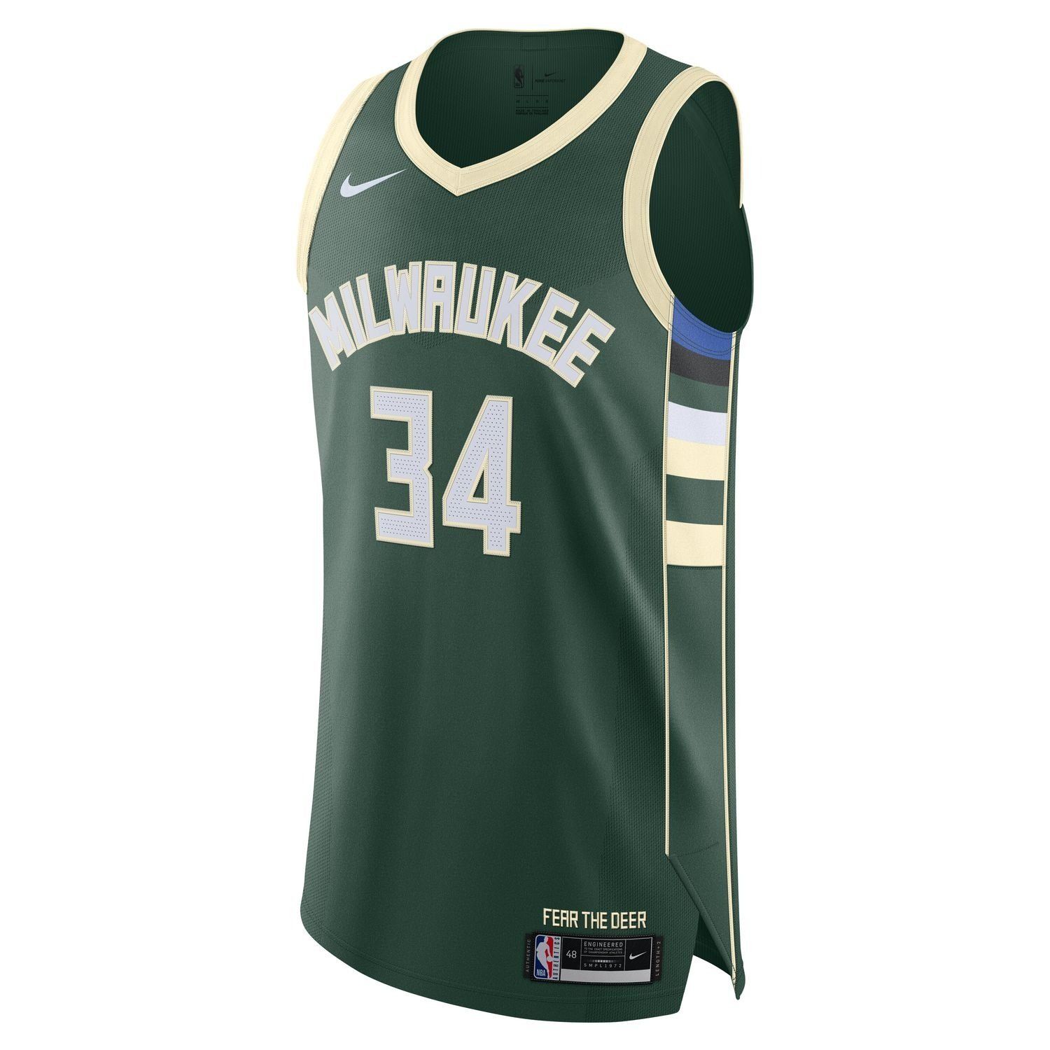 NIKE MILWAUKEE BUCKS GIANNIS '20 ICON EDITION AUTHENTIC JERSEY
