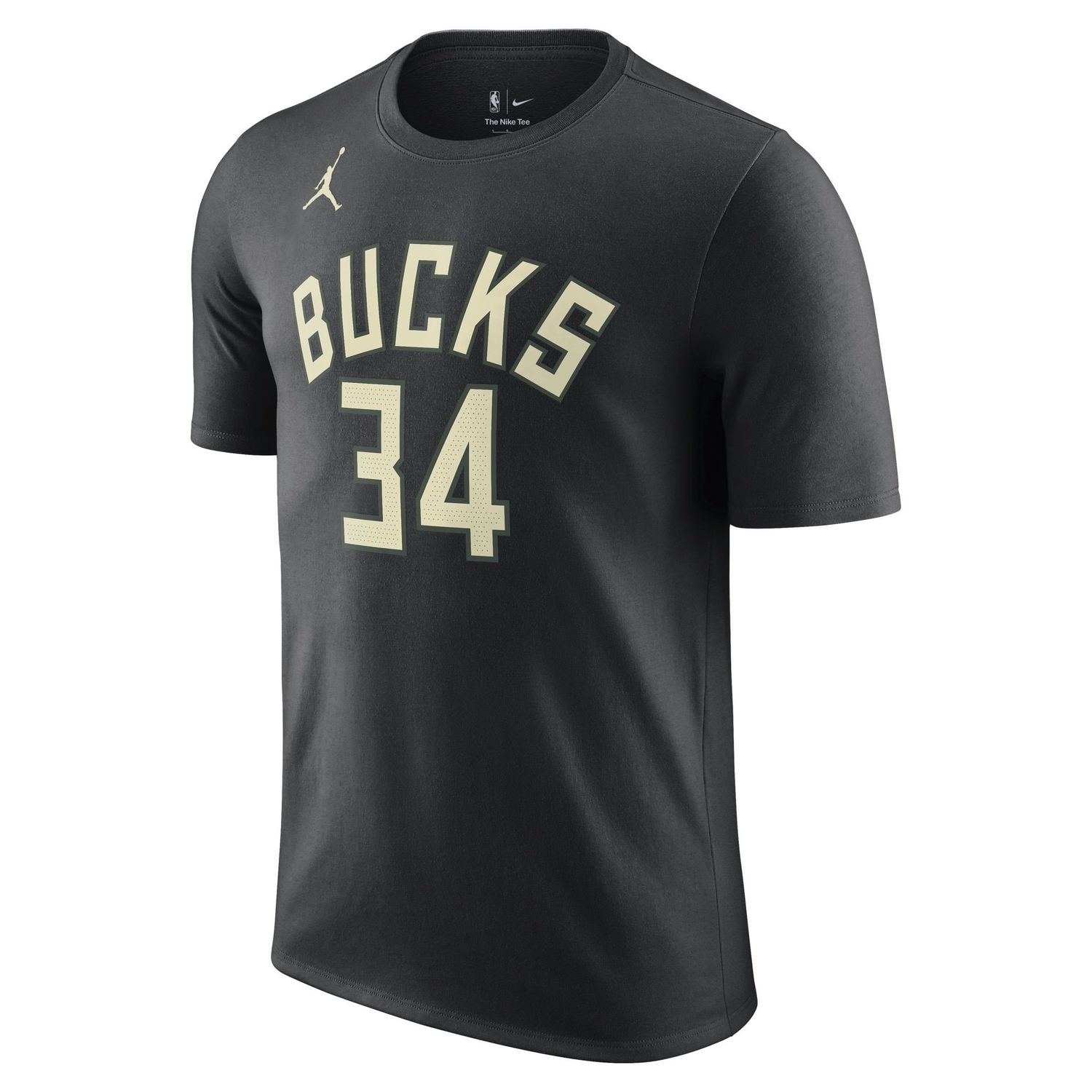 NIKE MILWAUKEE BUCKS GIANNIS STATEMENT NAME &amp; NUMBER TEE 