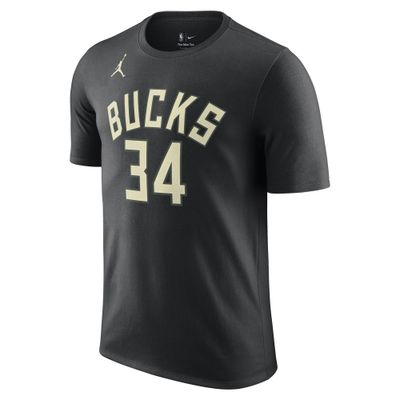 NIKE MILWAUKEE BUCKS GIANNIS STATEMENT NAME &amp; NUMBER TEE 