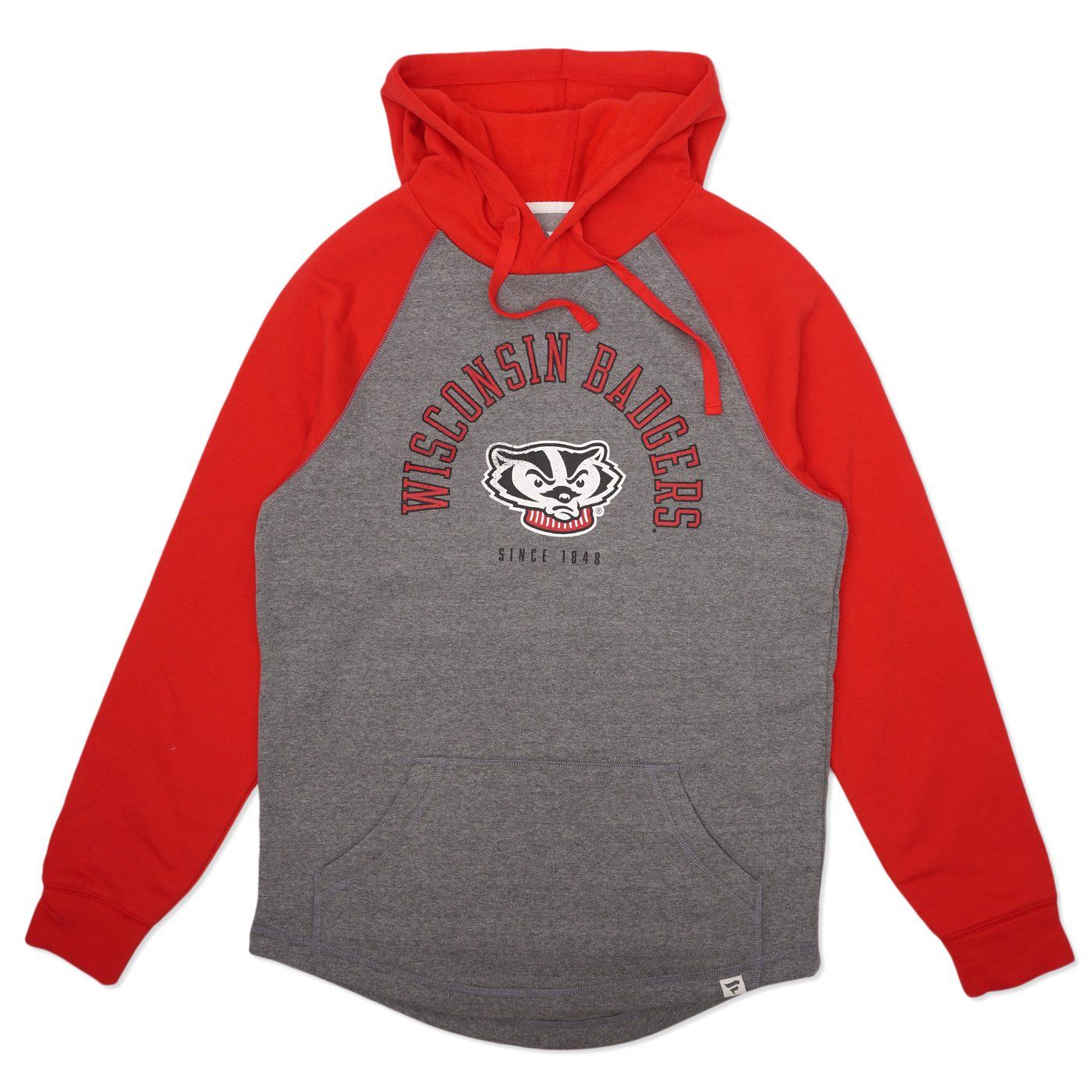 FANATICS WISCONSIN BADGERS WRAP PULLOVER HOODIE  
