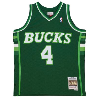 MITCHELL &amp; NESS MILWAUKEE BUCKS MONCRIEF '88-89 SWINGMAN JERSEY   