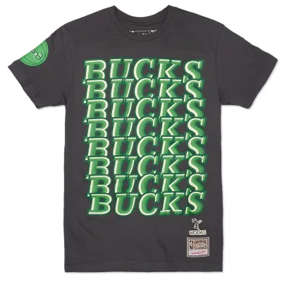 MITCHELL &amp; NESS X MODA3 BUCKS HOMECOURT REPEAT TEE 