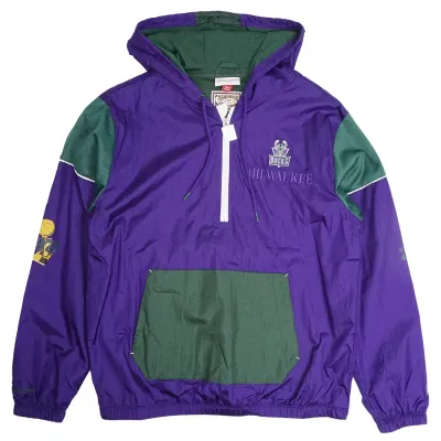 MITCHELL &amp; NESS MILWAUKEE BUCKS TEAM OG 3.0 ANORAK JACKET      