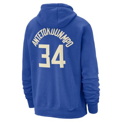 NIKE MILWAUKEE BUCKS GIANNIS CITY EDITION NAME &amp; NUMBER CLUB HOODIE    