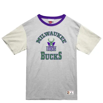 MITCHELL &amp; NESS MILWAUKEE BUCKS HERITAGE COLLECTION PREMIUM TEE