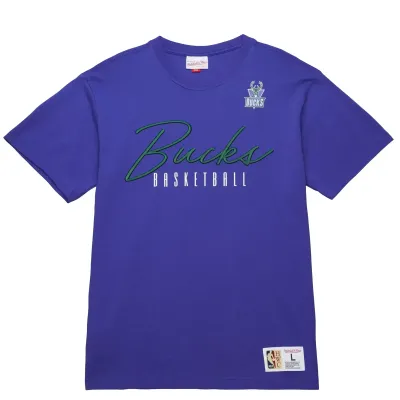MITCHELL &amp; NESS MILWAUKEE BUCKS TRAINING DAY PREMIUM TEE  