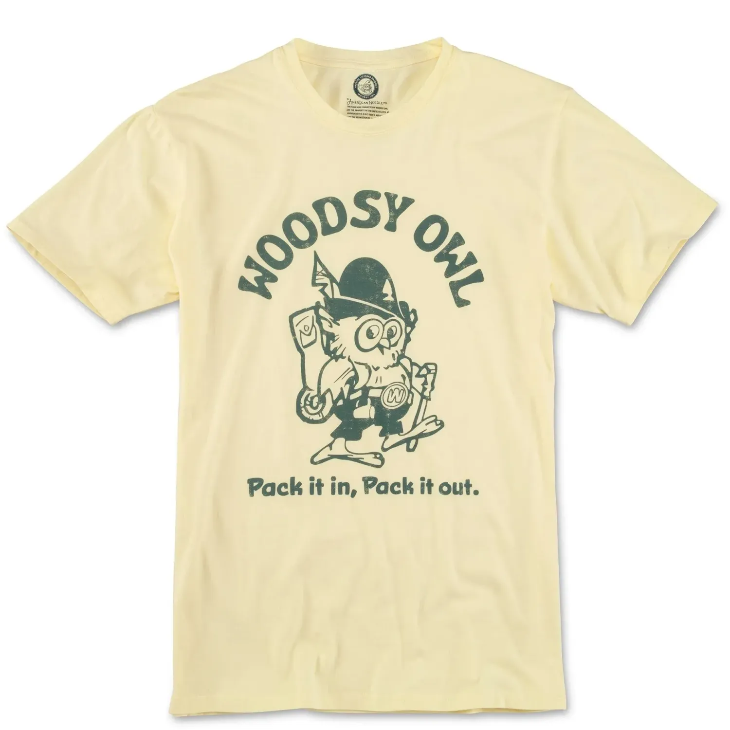 AMERICAN NEEDLE WOODSY OWL RED LABEL TEE  