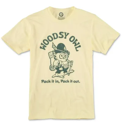 AMERICAN NEEDLE WOODSY OWL RED LABEL TEE  