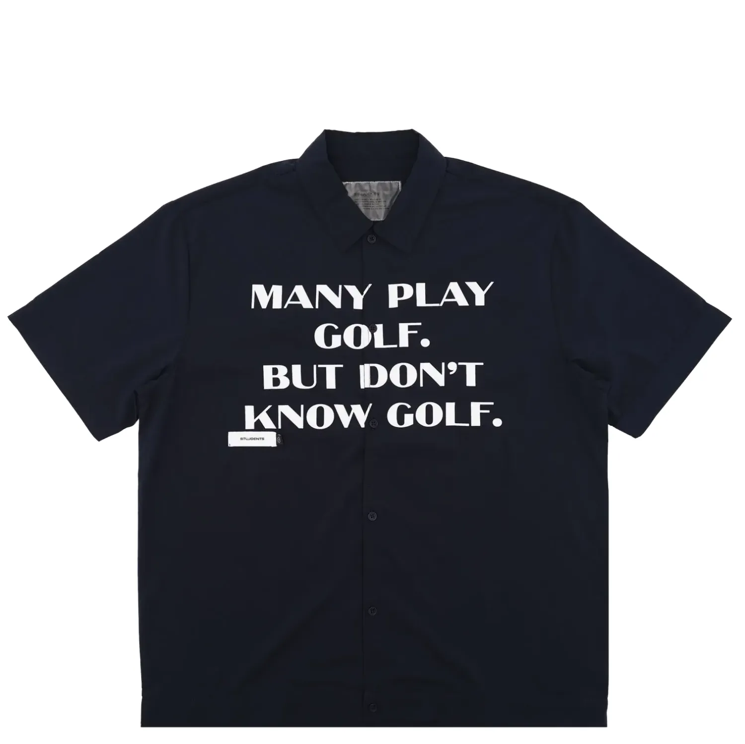 STUDENTS GOLF EDUCATE POPLIN BUTTON-UP SHIRT 