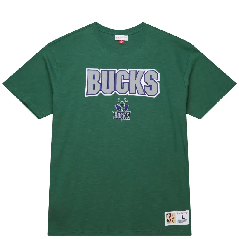 MITCHELL &amp; NESS MILWAUKEE BUCKS LEGENDARY SLUB TEE 