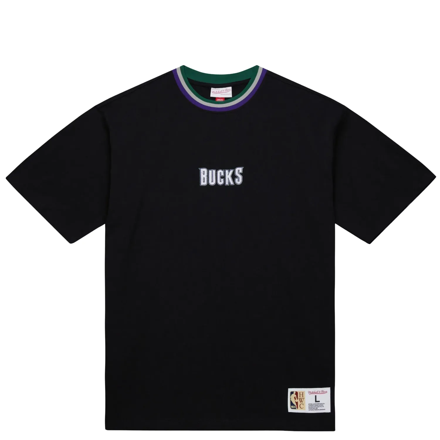 MITCHELL &amp; NESS MILWAUKEE BUCKS PLAYMAKER TEE   