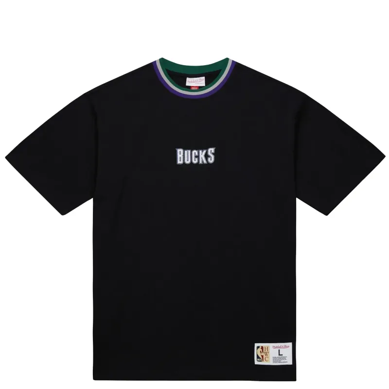 MITCHELL &amp; NESS MILWAUKEE BUCKS PLAYMAKER TEE   