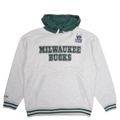 MITCHELL &amp; NESS MILWAUKEE BUCKS OFF SEASON PULLOVER HOODIE