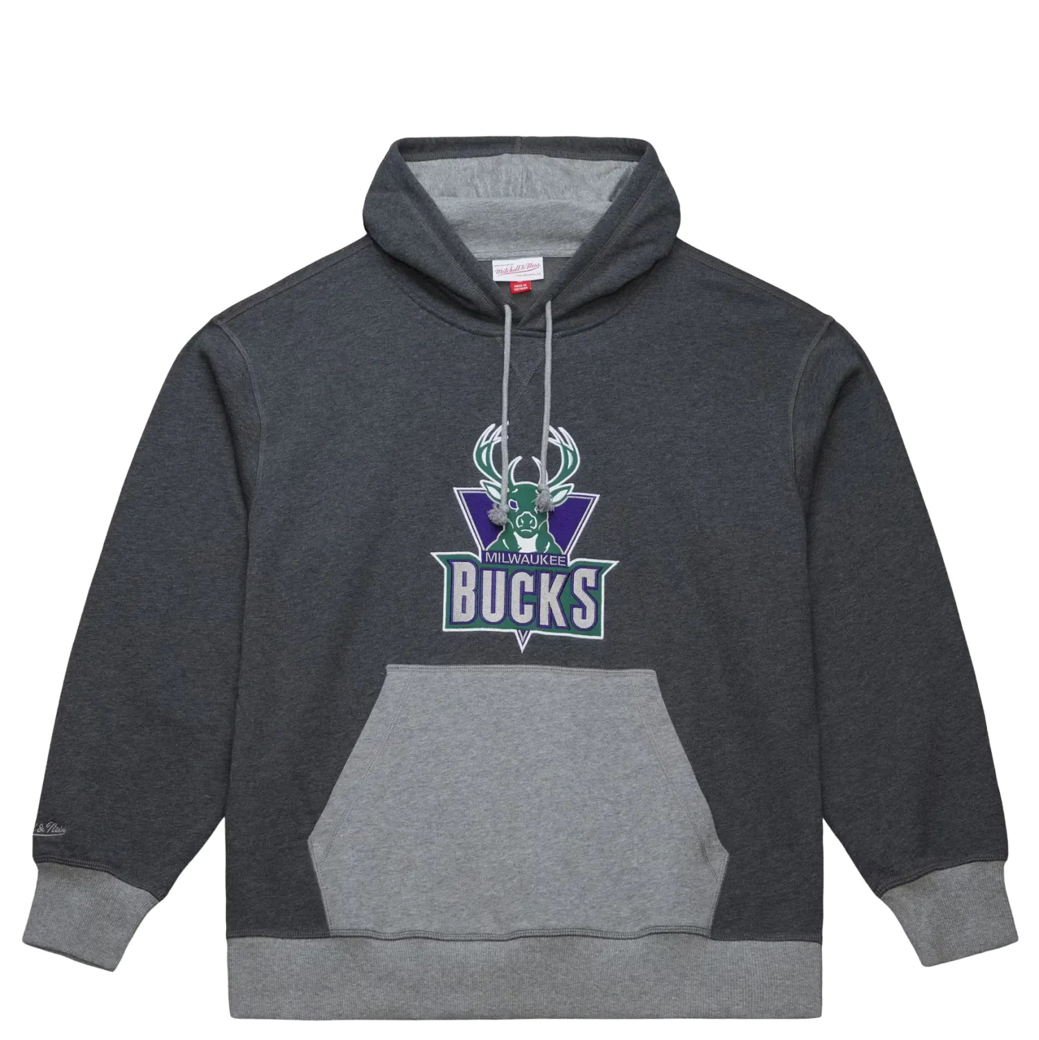 MITCHELL &amp; NESS MILWAUKEE BUCKS LEGACY FRENCH TERRY PULLOVER HOODIE
