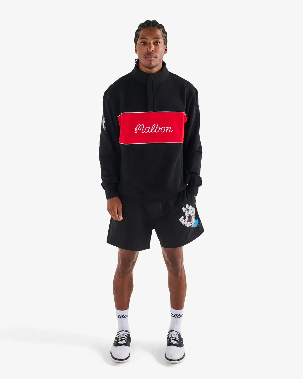 Malbon Golf Santa Cruz Sweatshirt Black