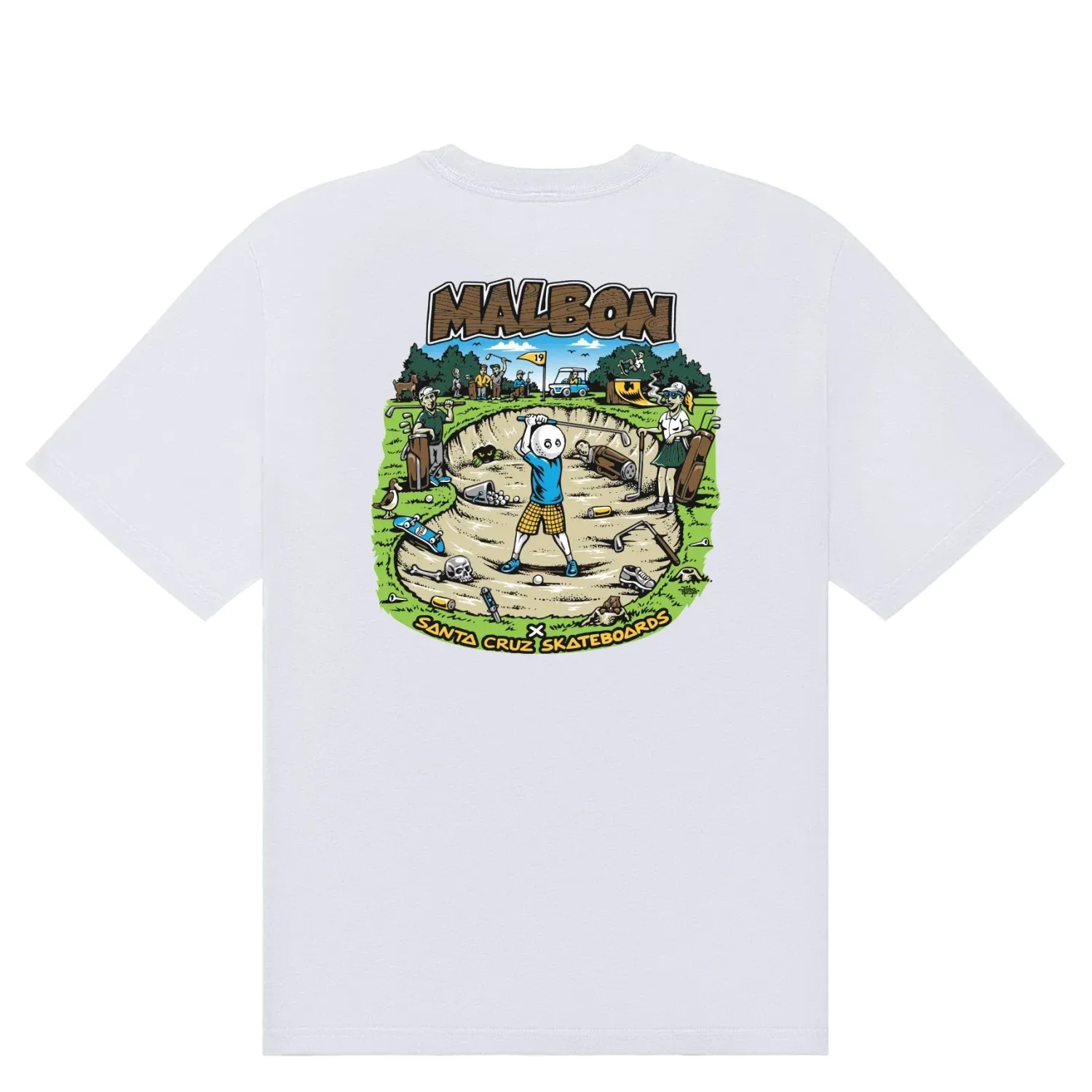 MALBON GOLF BERMUDA BUNKER POCKET TEE   