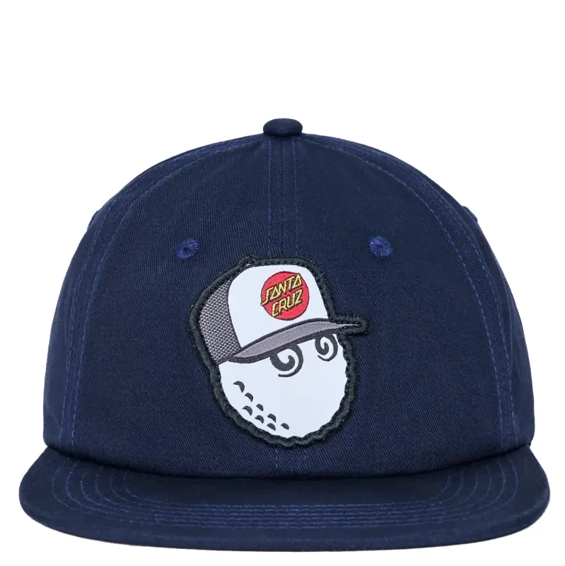 Malbon Golf x Santa Cruz Snapback Hat Navy – 6-Panel Cotton Twill Cap
