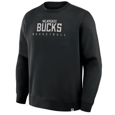FANATICS MILWAUKEE BUCKS DEFENSIVE ROTATION DRILL CREWNECK SWEATSHIRT