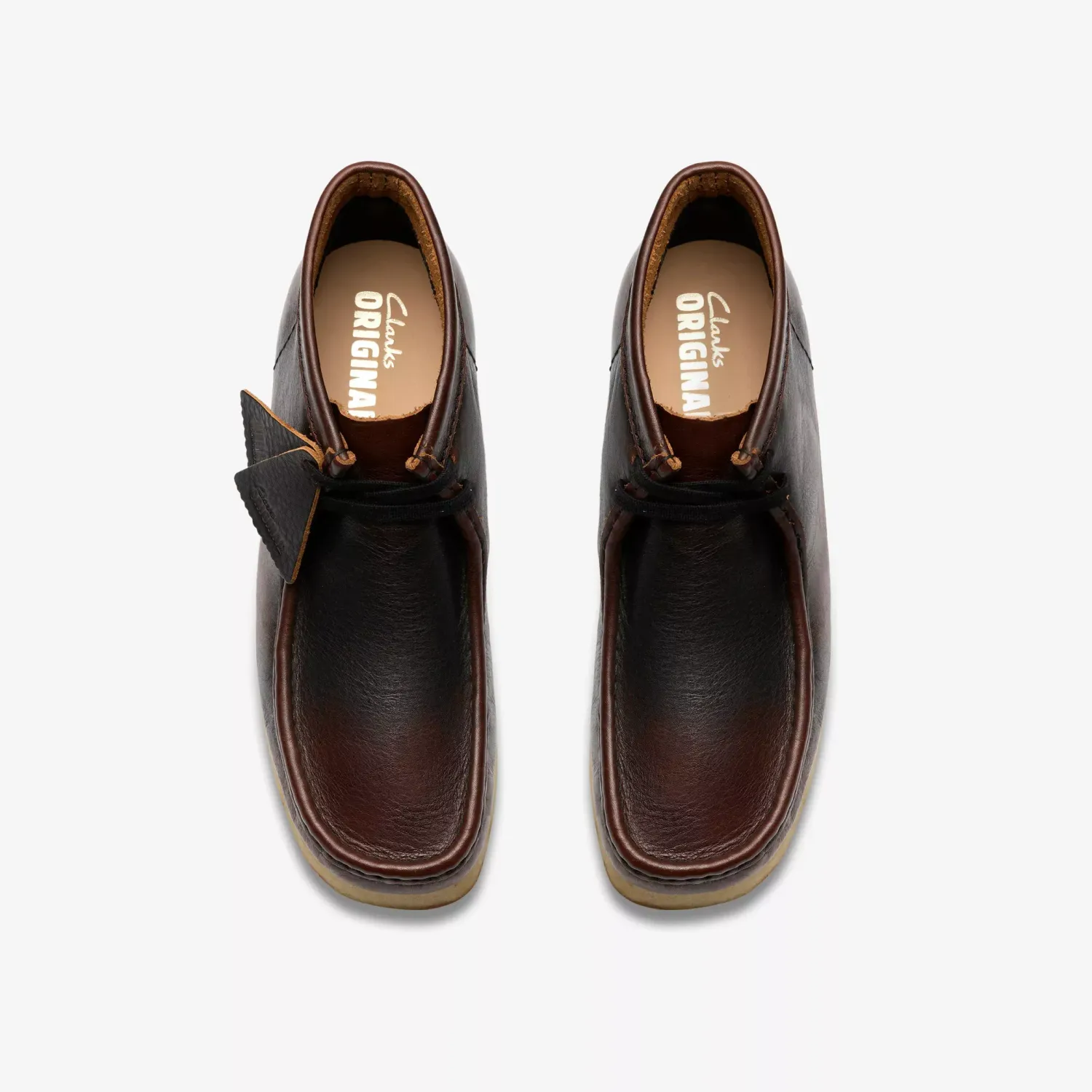 Clarks Wallabee™ Boot – Seasonal Leather Dark Tan Brown 