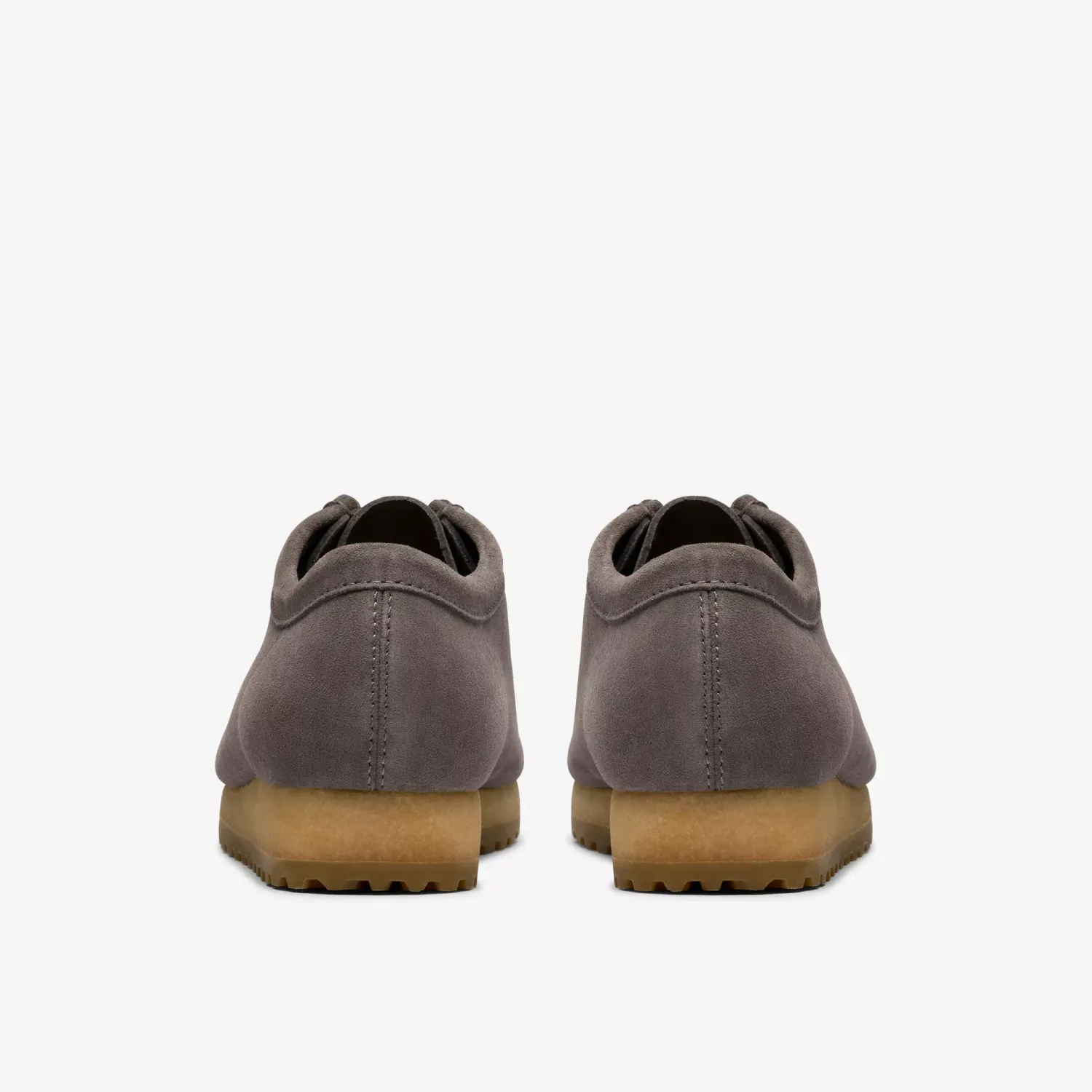 Clarks Wallabee™ RB – Grey Suede | Winter Moccasin Boot with Gum Sole