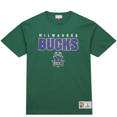 MITCHELL &amp; NESS MILWAUKEE BUCKS THROW IT BACK PREMIUM TEE